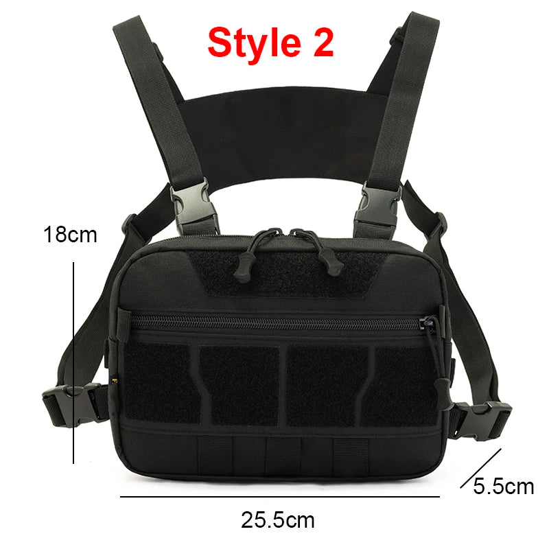 Nylon tactical vest bag men's micro outdoor sports chest bag - product image