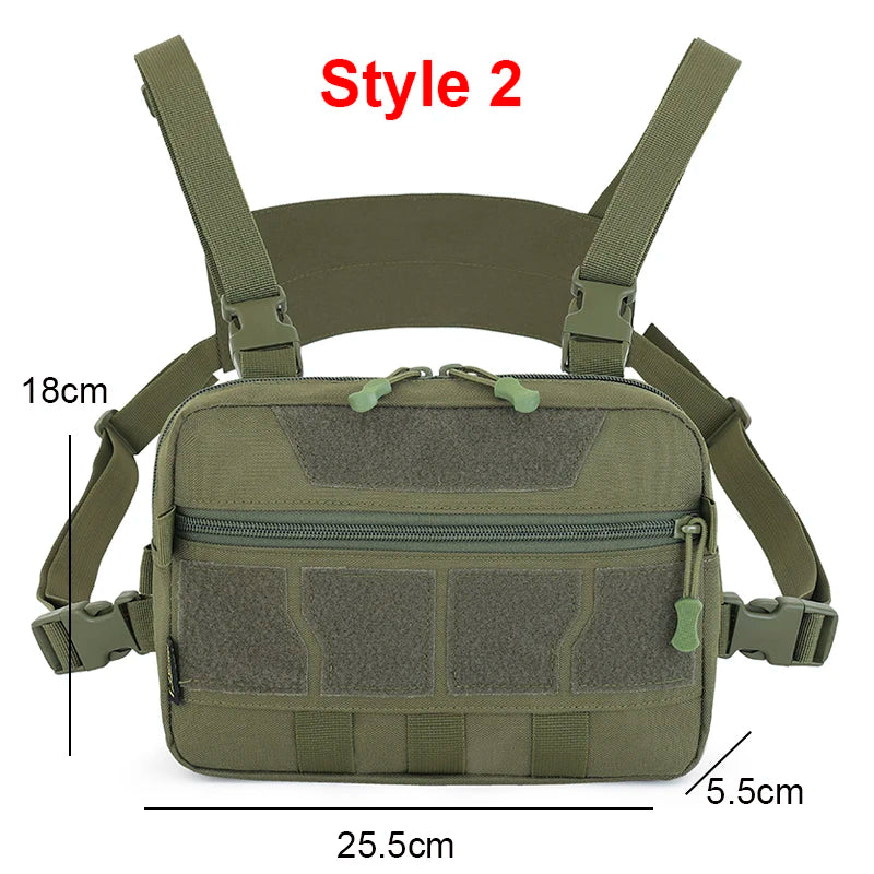 Nylon tactical vest bag men's micro outdoor sports chest bag - product image