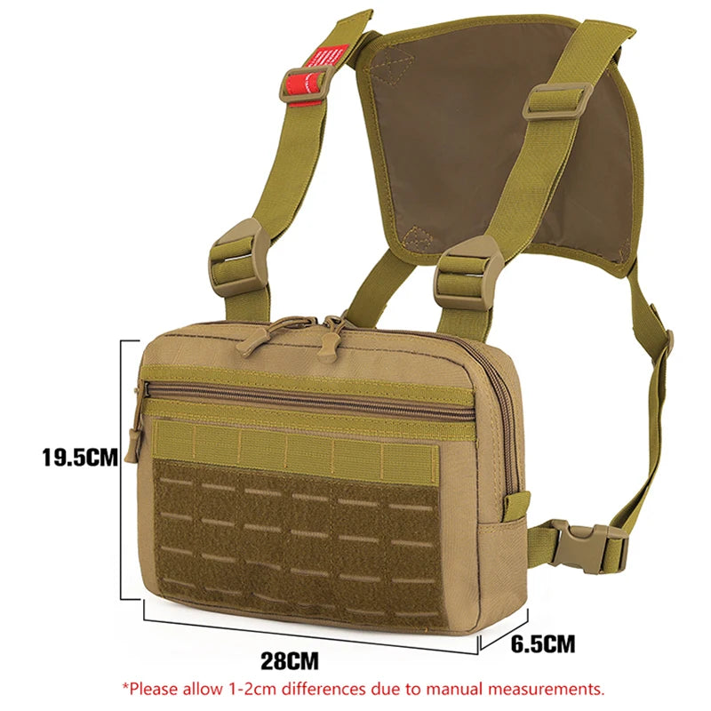 Nylon tactical vest bag men's micro outdoor sports chest bag - product image