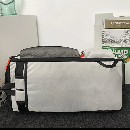 Nylon yoga travel gym backpack with dry wet shoes pocket and trolley sleeve - product image