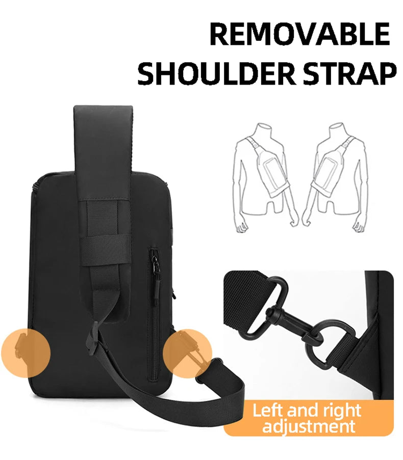 Outdoor climbing chest bag nylon durable multi-wear shoulder strap - product image