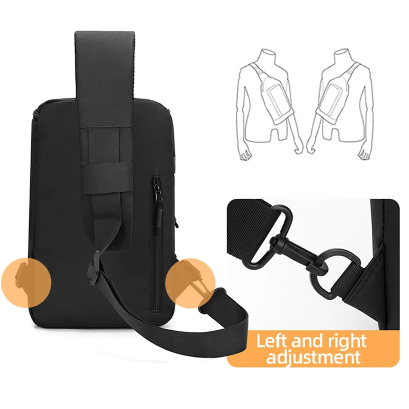Outdoor climbing chest bag nylon durable multi-wear shoulder strap - product image