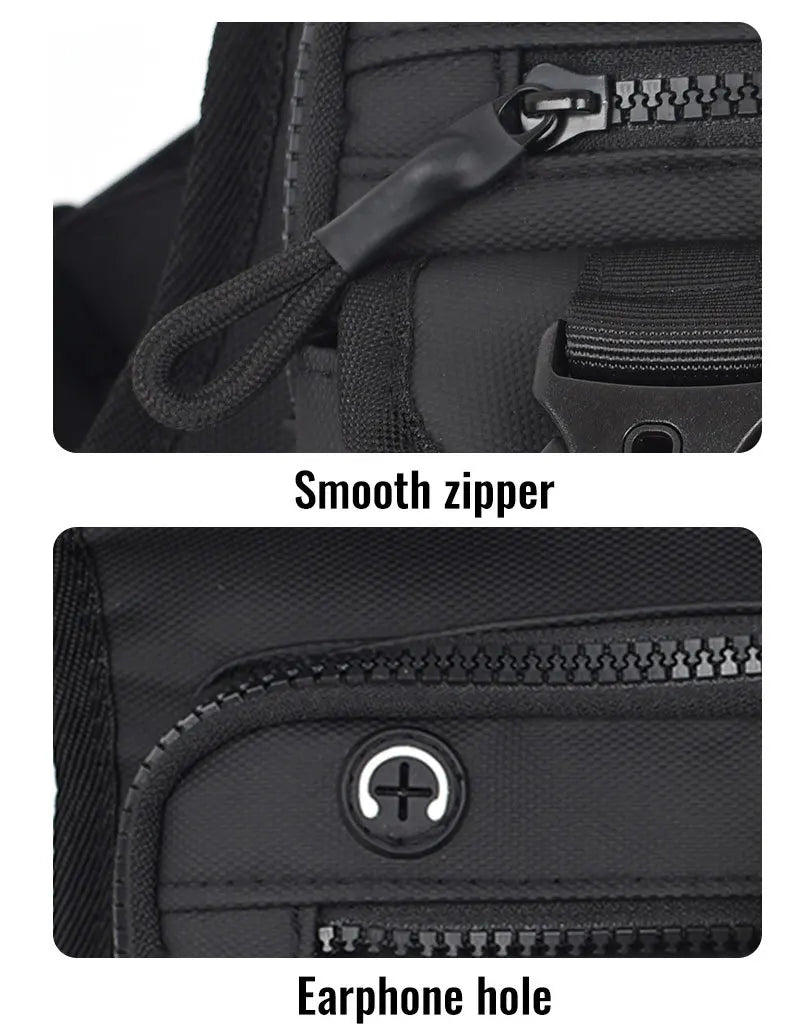 Outdoor climbing chest bag oxford lightweight adjustable shoulder straps - product image
