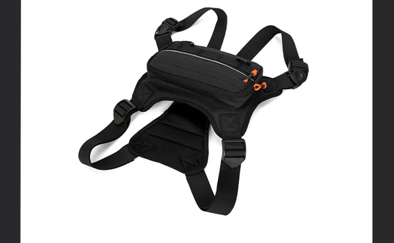 Outdoor climbing vest nylon multi-pocket reflective adjustable shoulder strap - product image