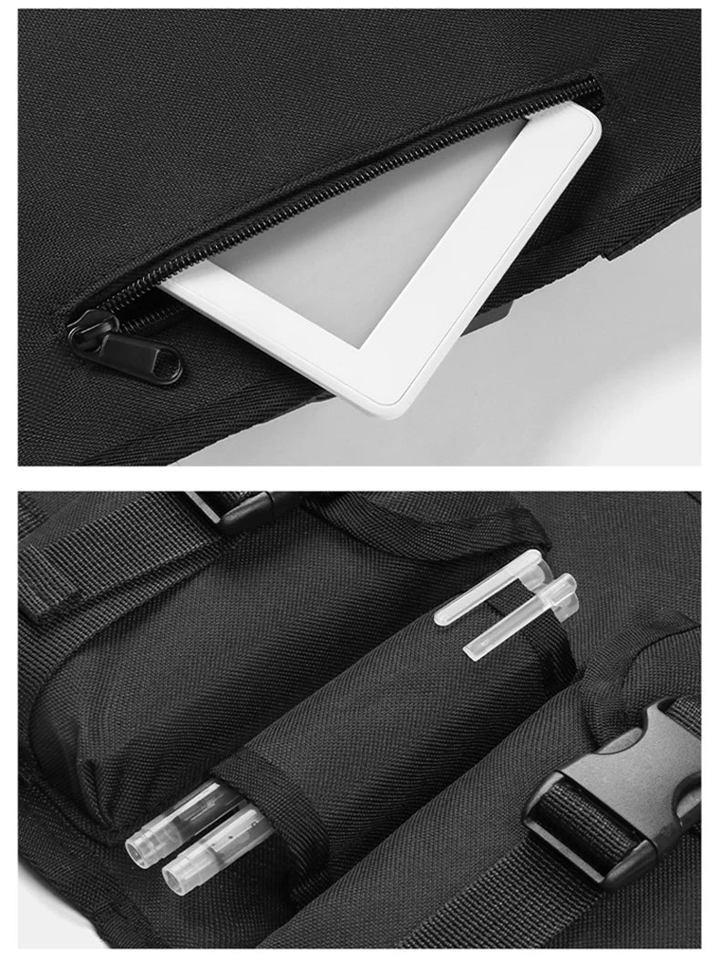 Outdoor climbing vest nylon multi-pocket reflective chest waist fanny pack - product image