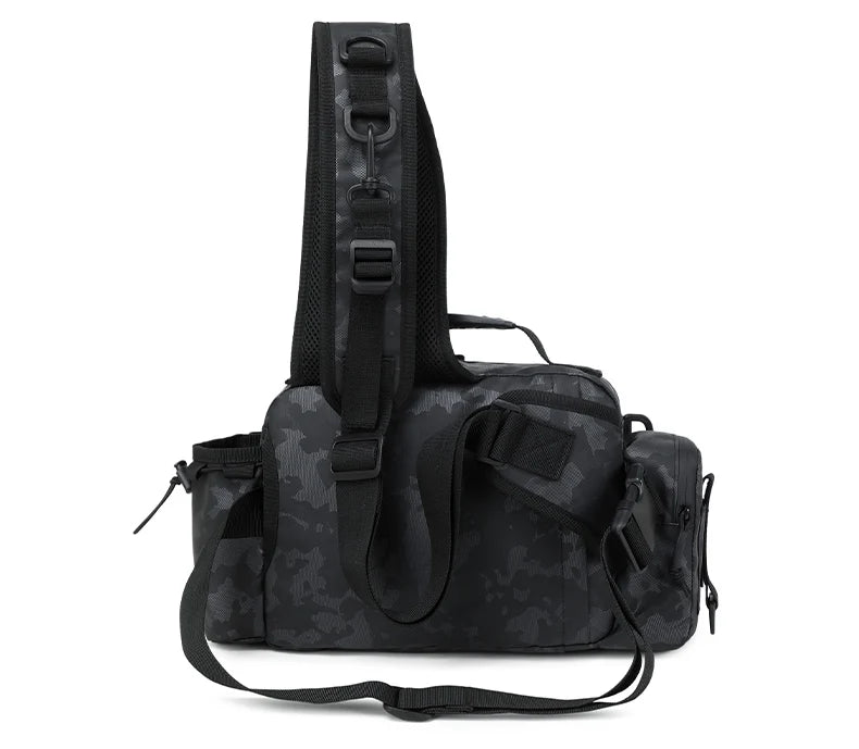 Outdoor hiking tackle bag oxford large capacity molle rod holder - product image