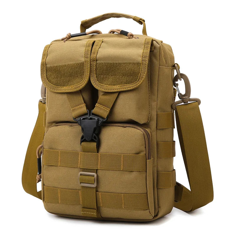 Outdoor lure bag nylon large capacity molle tactical shoulder crossbody bag - product image
