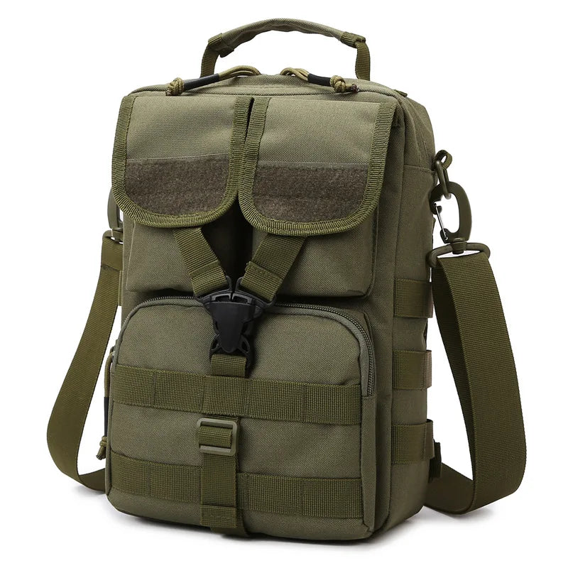 Outdoor lure bag nylon large capacity molle tactical shoulder crossbody bag - product image