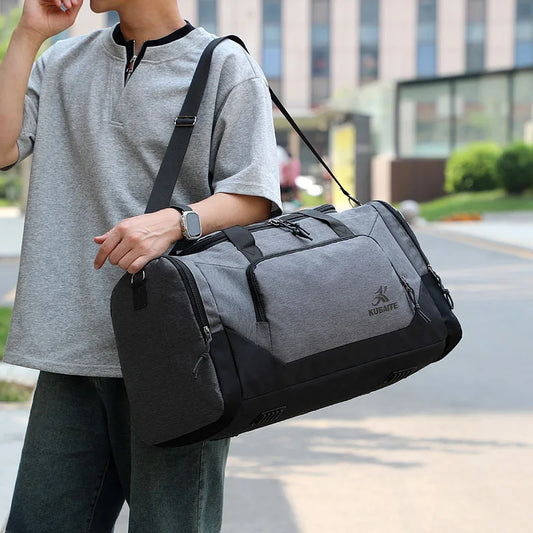 Oxford fitness yoga duffel bag with independent shoe compartment - product image