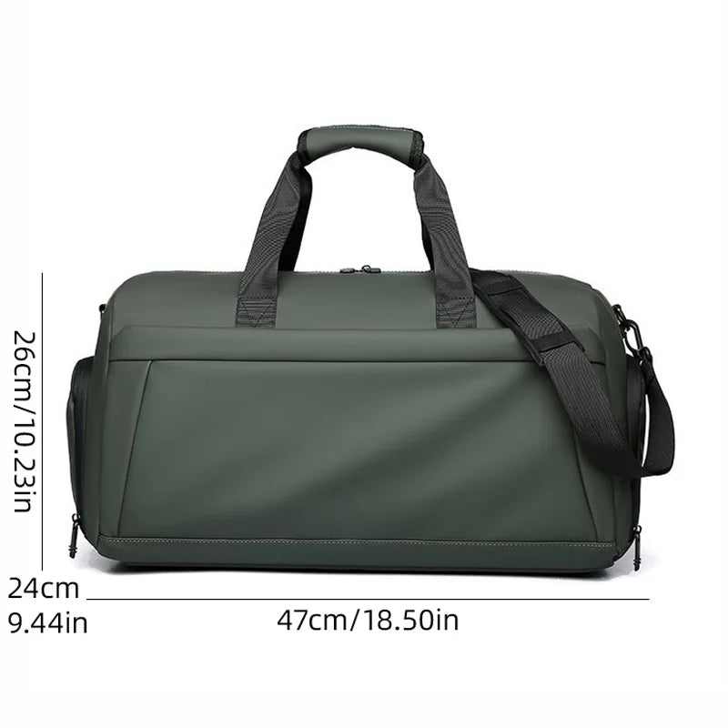 Oxford gym fitness bag multi-compartment wet dry separation shoes pocket outdoor - product image