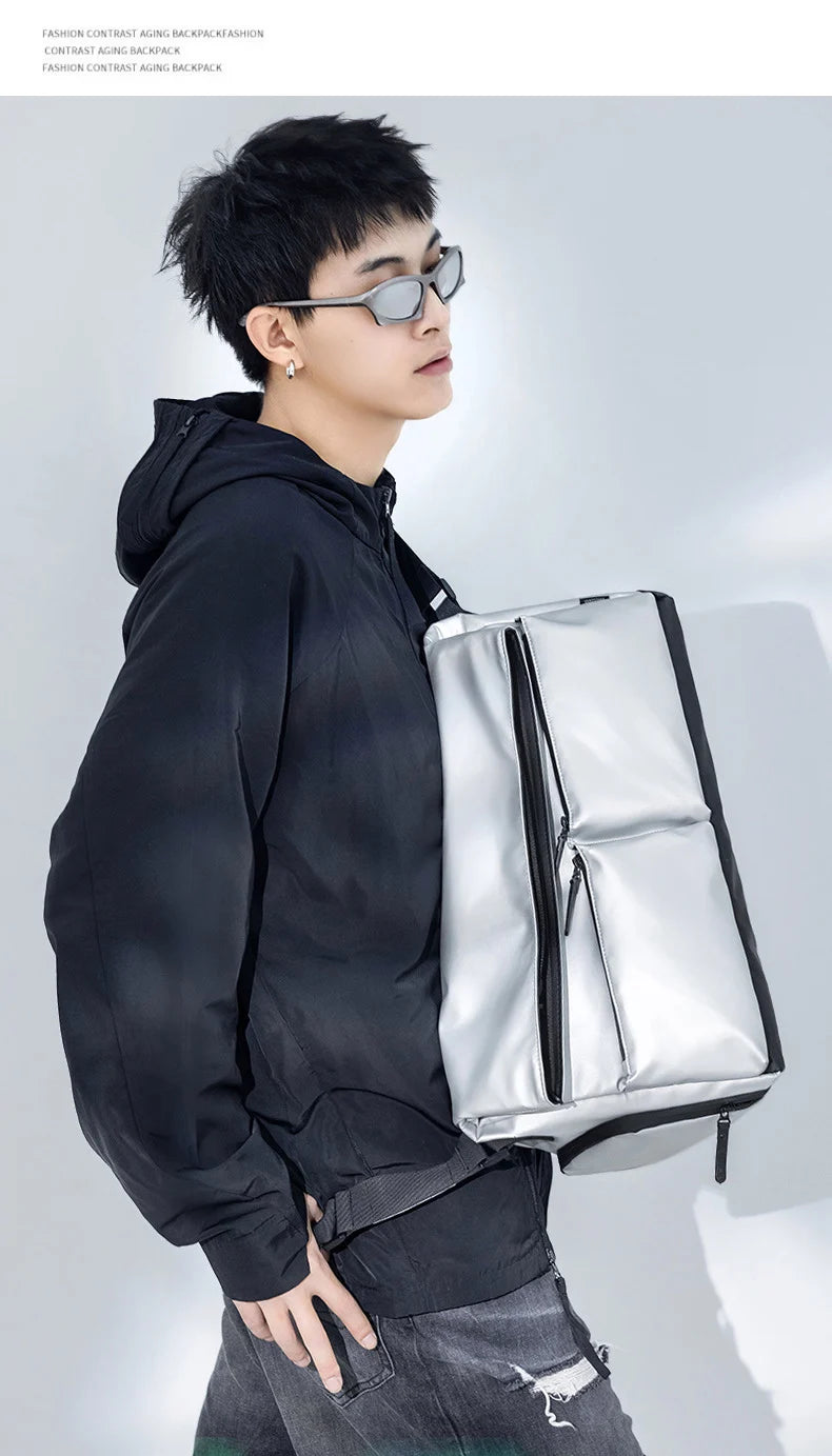 Oxford pu sport tote duffel bag with wet dry separation and shoe compartment - product image