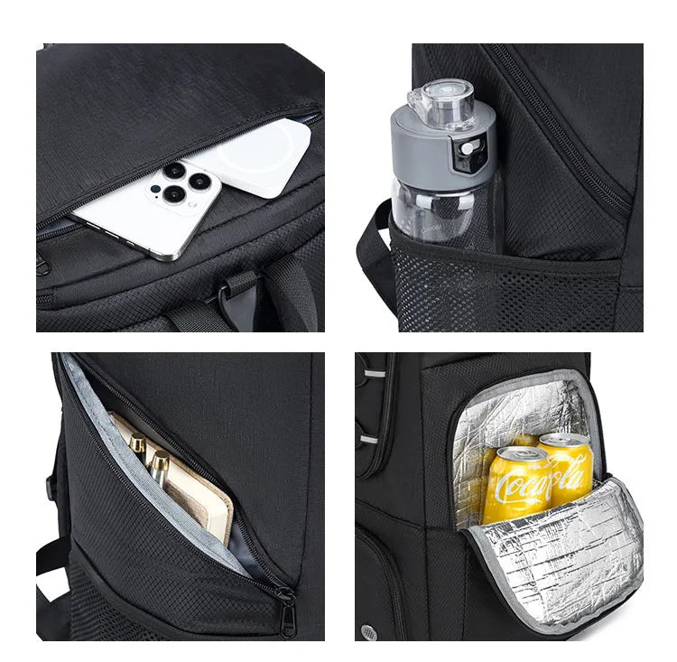 Oxford soccer basketball sports backpack cooler shoe compartment multi-pocket - product image