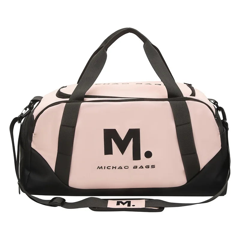 Oxford sports duffel bag with wet dry separation and removable shoulder strap - product image