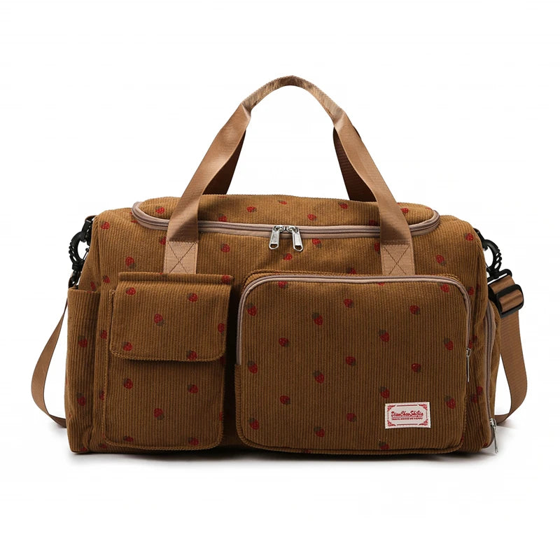 Oxford sports duffel bag with wet dry separation and removable shoulder strap - product image