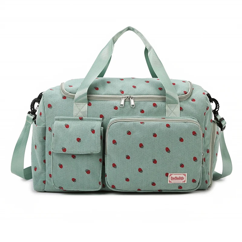 Oxford sports duffel bag with wet dry separation and removable shoulder strap - product image