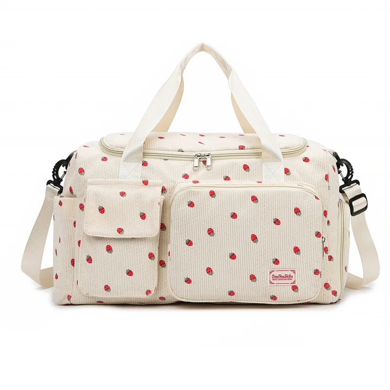 Oxford sports duffel bag with wet dry separation and removable shoulder strap - product image