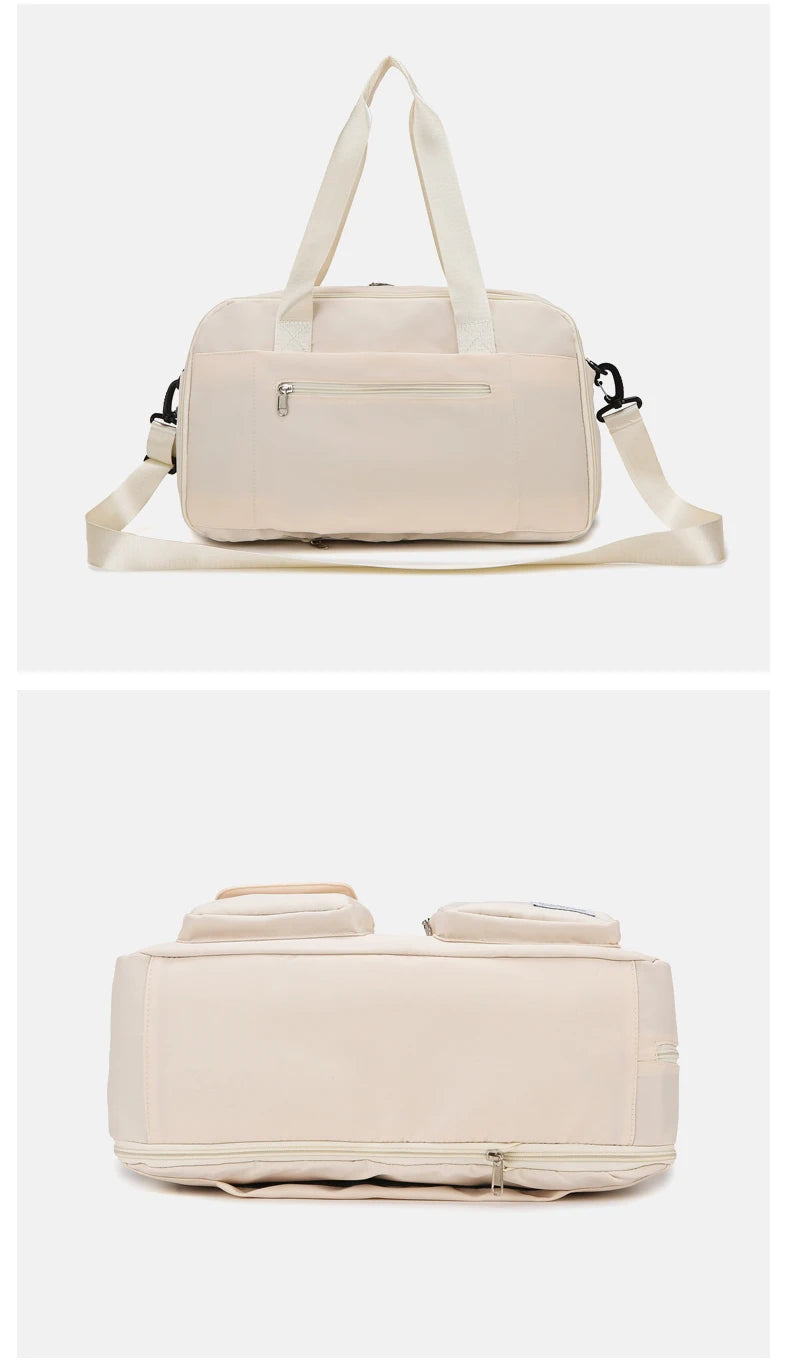 Oxford sports tote bag expandable wet dry separation multi-pocket travel duffel - product image