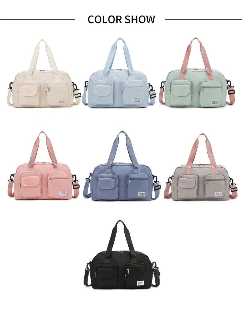 Oxford sports tote bag expandable wet dry separation multi-pocket travel duffel - product image
