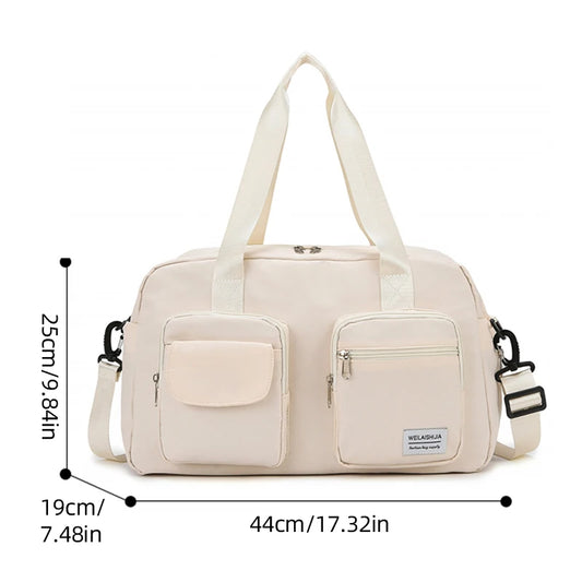 Oxford sports tote bag expandable wet dry separation multi-pocket travel duffel - product image