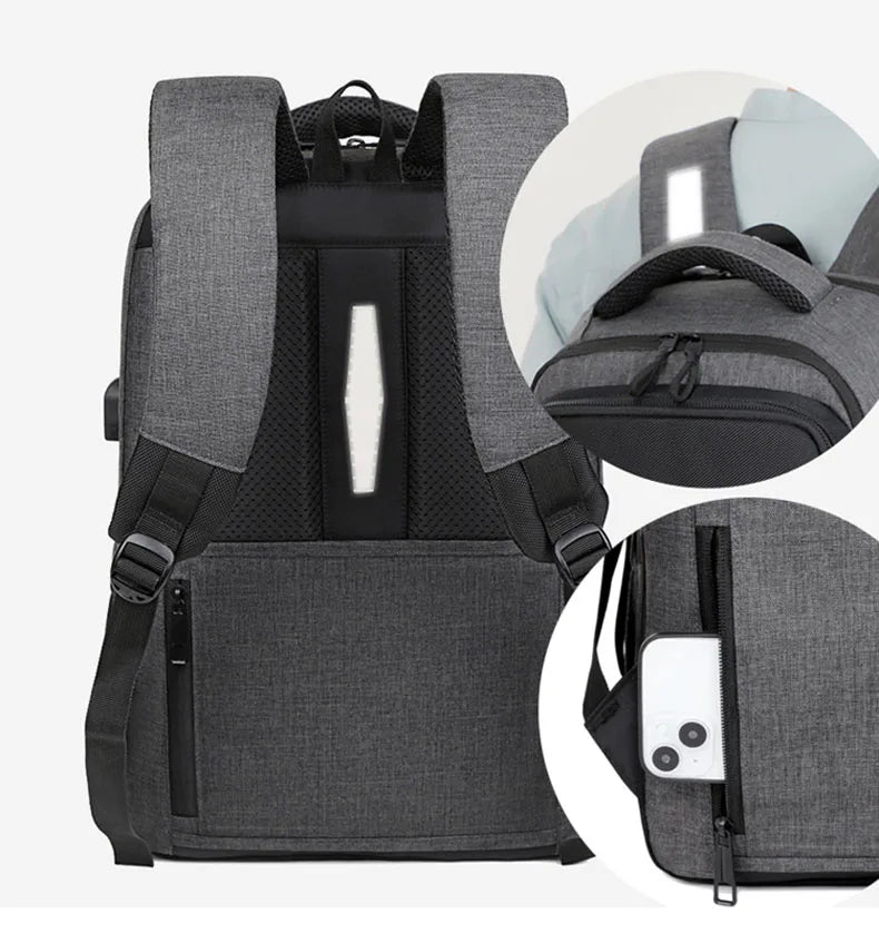 Oxford usb climbing backpack large capacity laptop multi-compartment - product image