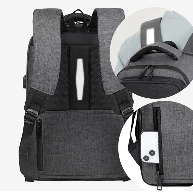 Oxford usb climbing backpack large capacity laptop multi-compartment - product image
