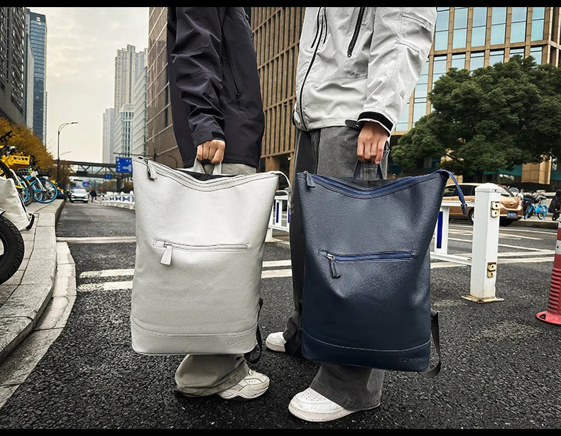 Pu climbing backpack large capacity multi-layer laptop commuting bag - product image