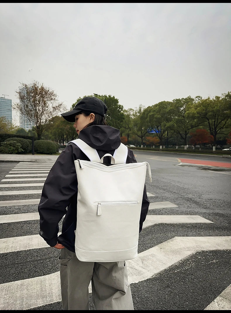 Pu climbing backpack large capacity multi-layer laptop commuting bag - product image