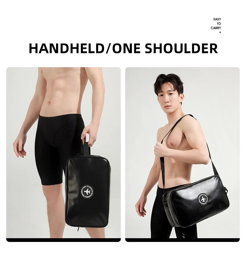 Pu waterproof dry bag for travel and water sports with dry wet separation - product image