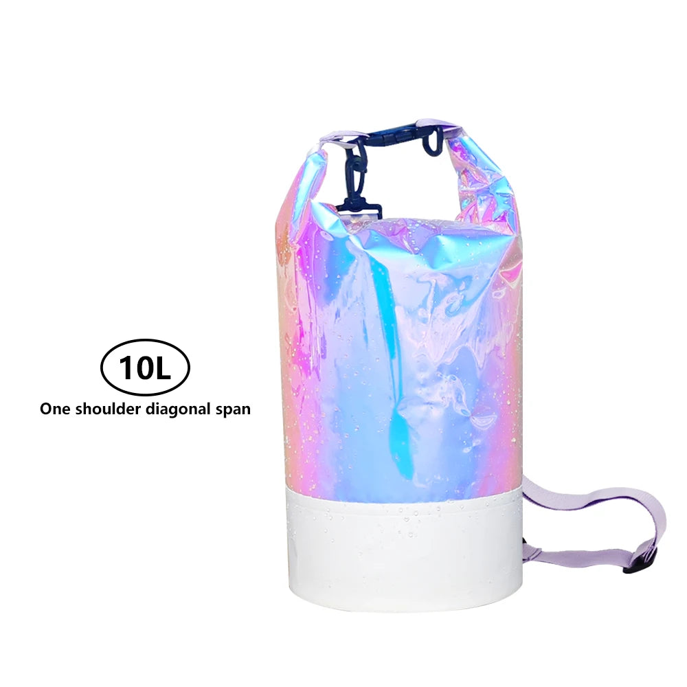 Pvc waterproof swimming beach bag for outdoor water sports with adjustable strap - product image