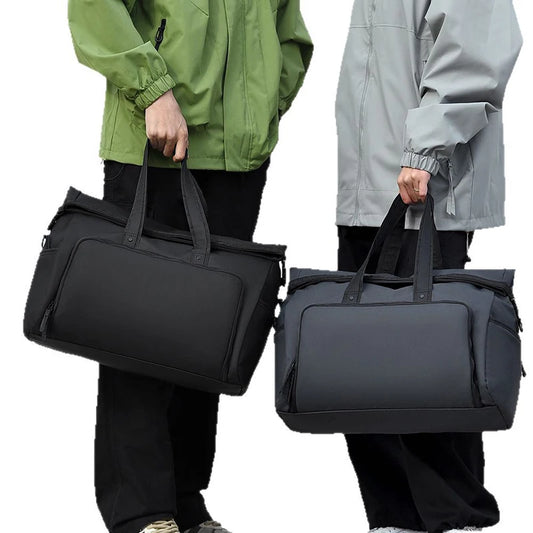 Rolled top dry wet separation fitness duffel backpack outdoor hiking climbing - product image
