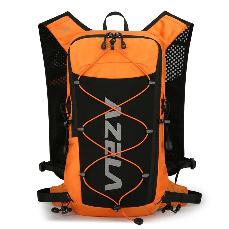 Running hydrating backpack with quick drink system and reflective strips nylon - product image