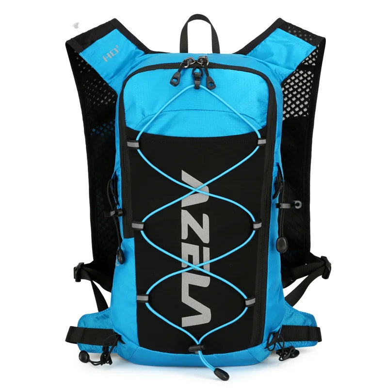 Running hydrating backpack with quick drink system and reflective strips nylon - product image