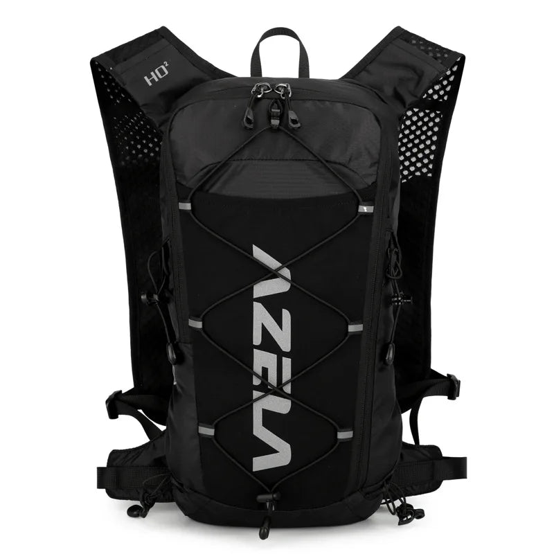 Running hydrating backpack with quick drink system and reflective strips nylon - product image
