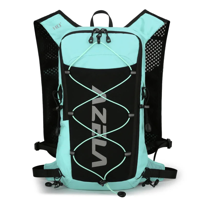 Running hydrating backpack with quick drink system and reflective strips nylon - product image