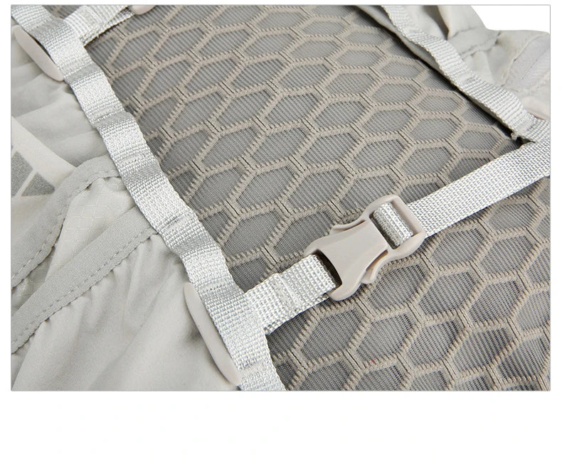 Running vest hydrating backpack with reflective strips and multi-compartment nylon - product image