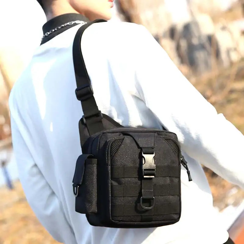 Small tactical softback molle shoulder bag with multiple color options, nylon - product image