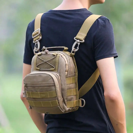 Softback large capacity tactical nylon hiking backpacks with molle system - product image