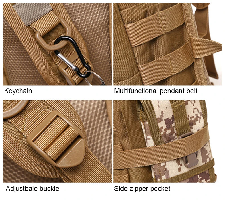 Softback molle backpack for cycling and hiking, nylon material - product image