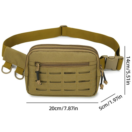 Softback molle waist bag tactical pouch with multiple carry options, nylon - product image