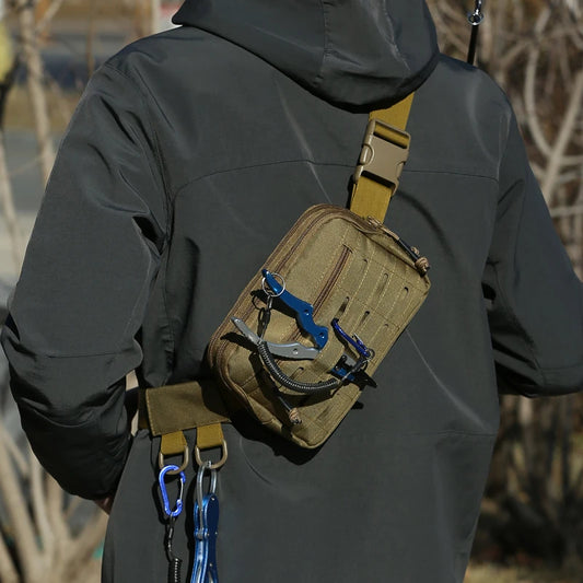 Softback molle waist bag tactical pouch with multiple carry options, nylon - product image