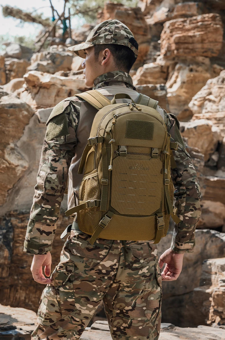 Softback tactical climbing backpack with large molle storage, oxford material - product image