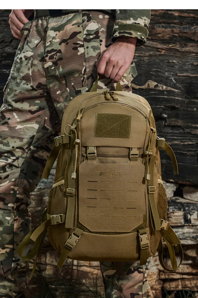 Softback tactical climbing backpack with large molle storage, oxford material - product image