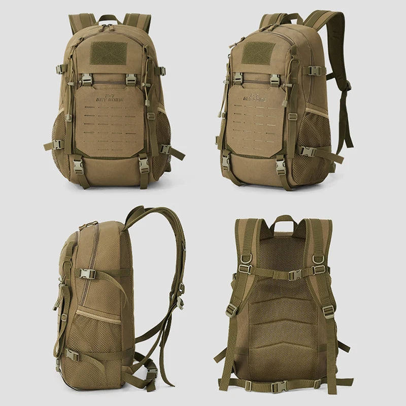 Softback tactical climbing backpack with large molle storage, oxford material - product image