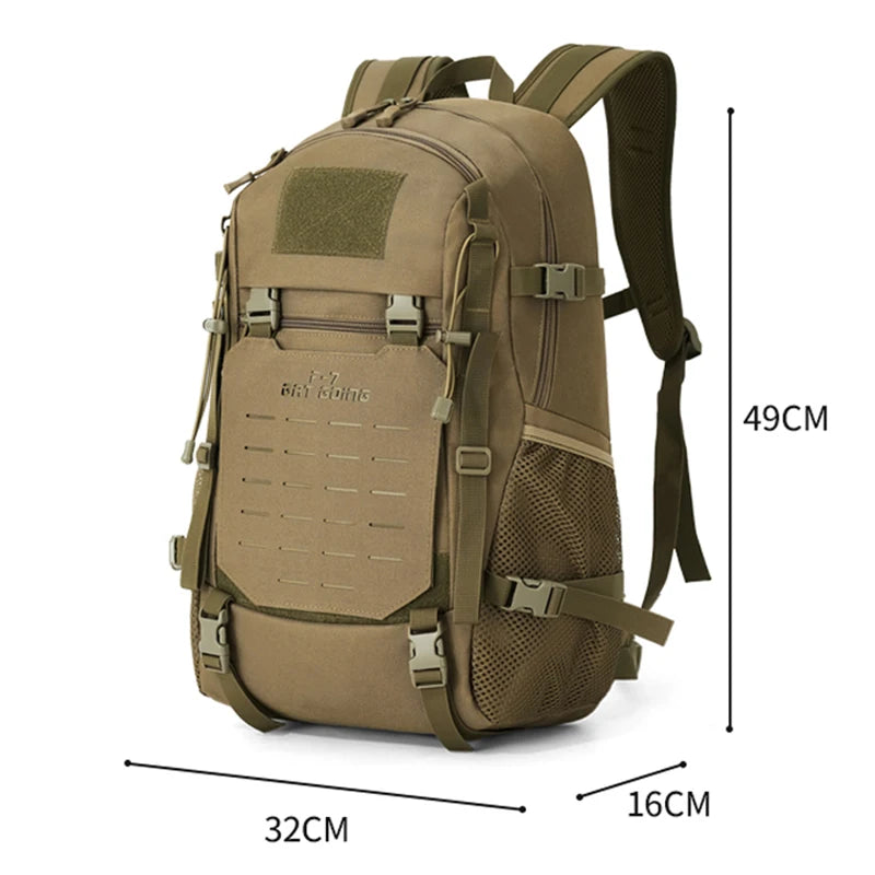 Softback tactical climbing backpack with large molle storage, oxford material - product image
