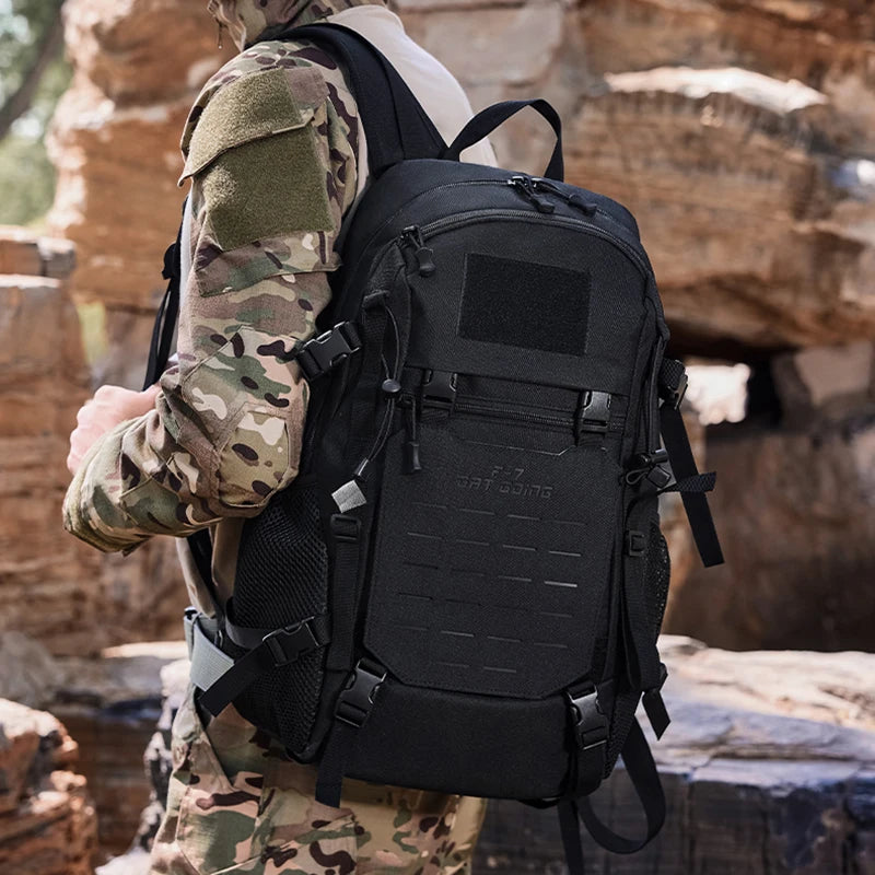 Softback tactical climbing backpack with large molle storage, oxford material - product image