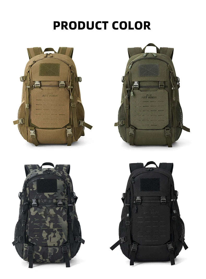 Softback tactical climbing backpack with large molle storage, oxford material - product image