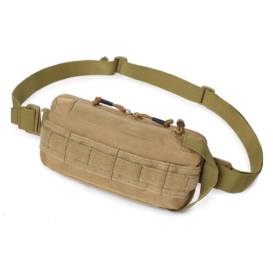 Softback tactical mobile phone waist bag with detachable shoulder strap, nylon - product image