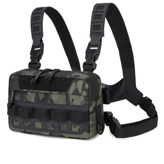 Softback tactical molle fishing lure backpack with multiple compartments, nylon - product image