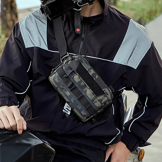 Softback tactical molle fishing lure backpack with multiple compartments, nylon - product image