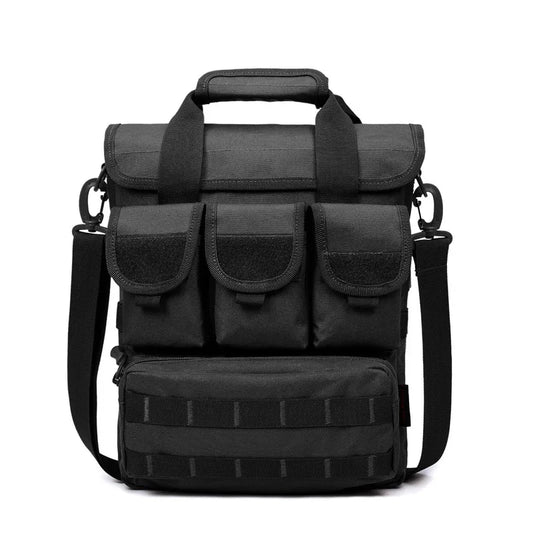 Softback tactical molle messenger shoulder bag with oxford and nylon materials - product image